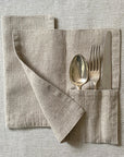 Natural Cutlery Pocket - pack of 2