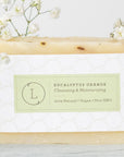 2x Eucalyptus Natural Handmade Soap Bar, Fresh Cold Process Soap
