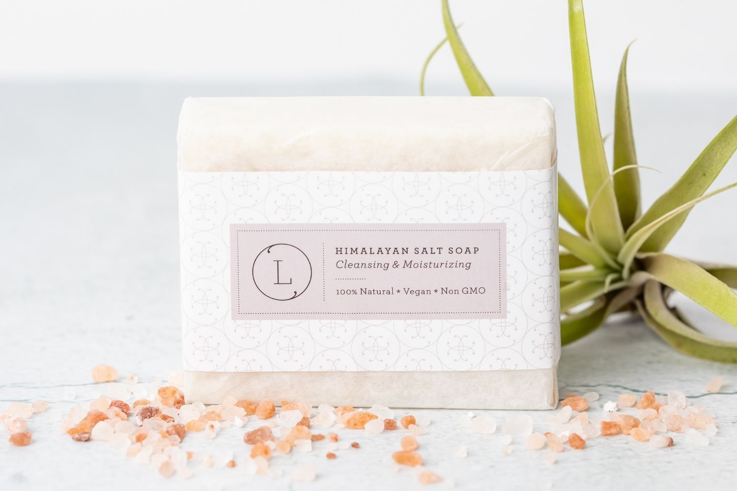 Natural Cold Process Soap Bars with Essential Oils, Pack of 2
