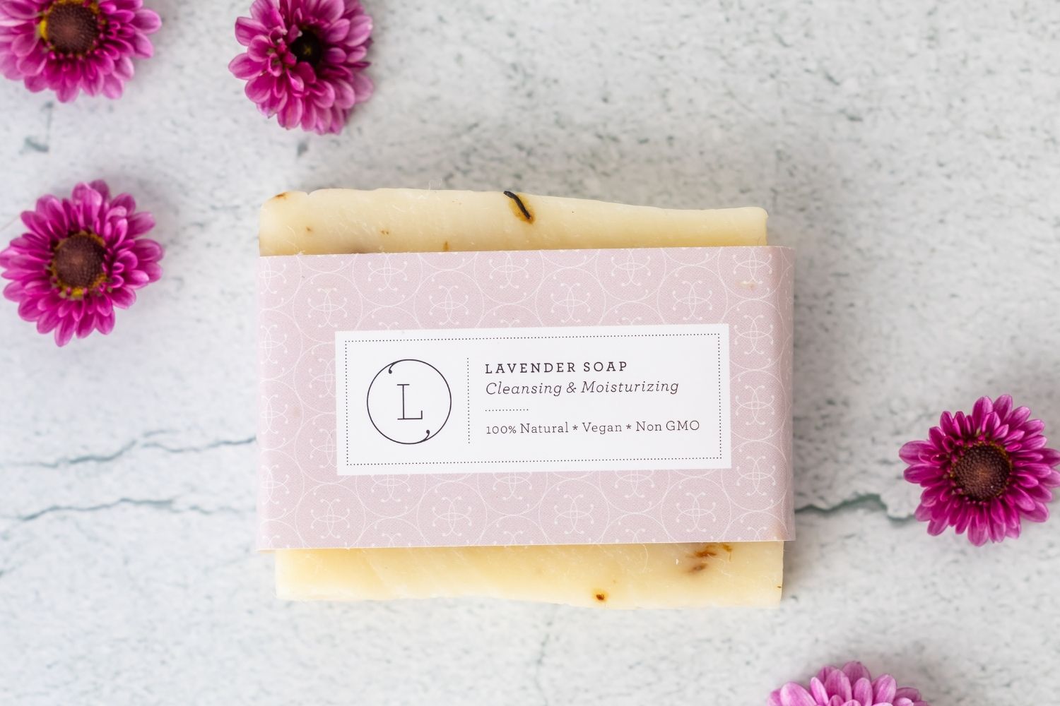 2x Natural Cold Process Soap Bar with Essential oils-3