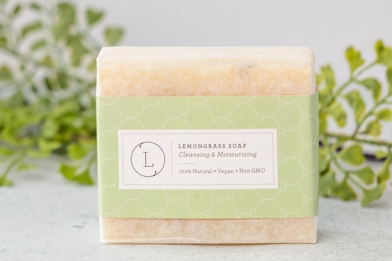 Natural Cold Process Soap Bars with Essential Oils, Pack of 2