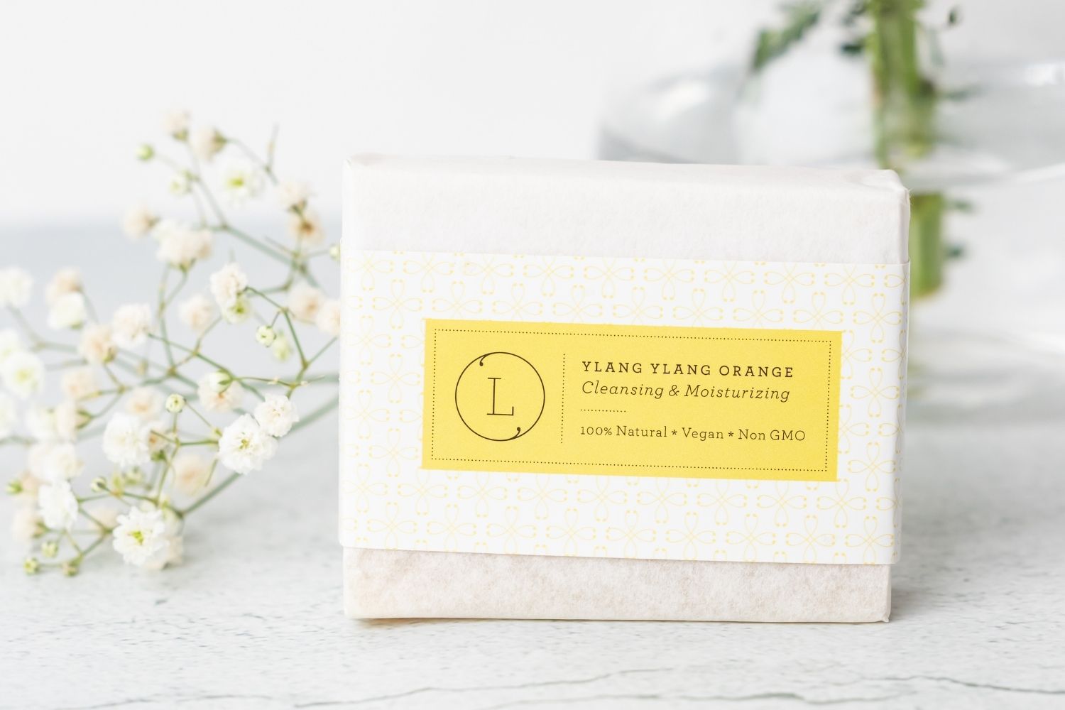Natural Cold Process Soap Bars with Essential Oils, Pack of 2