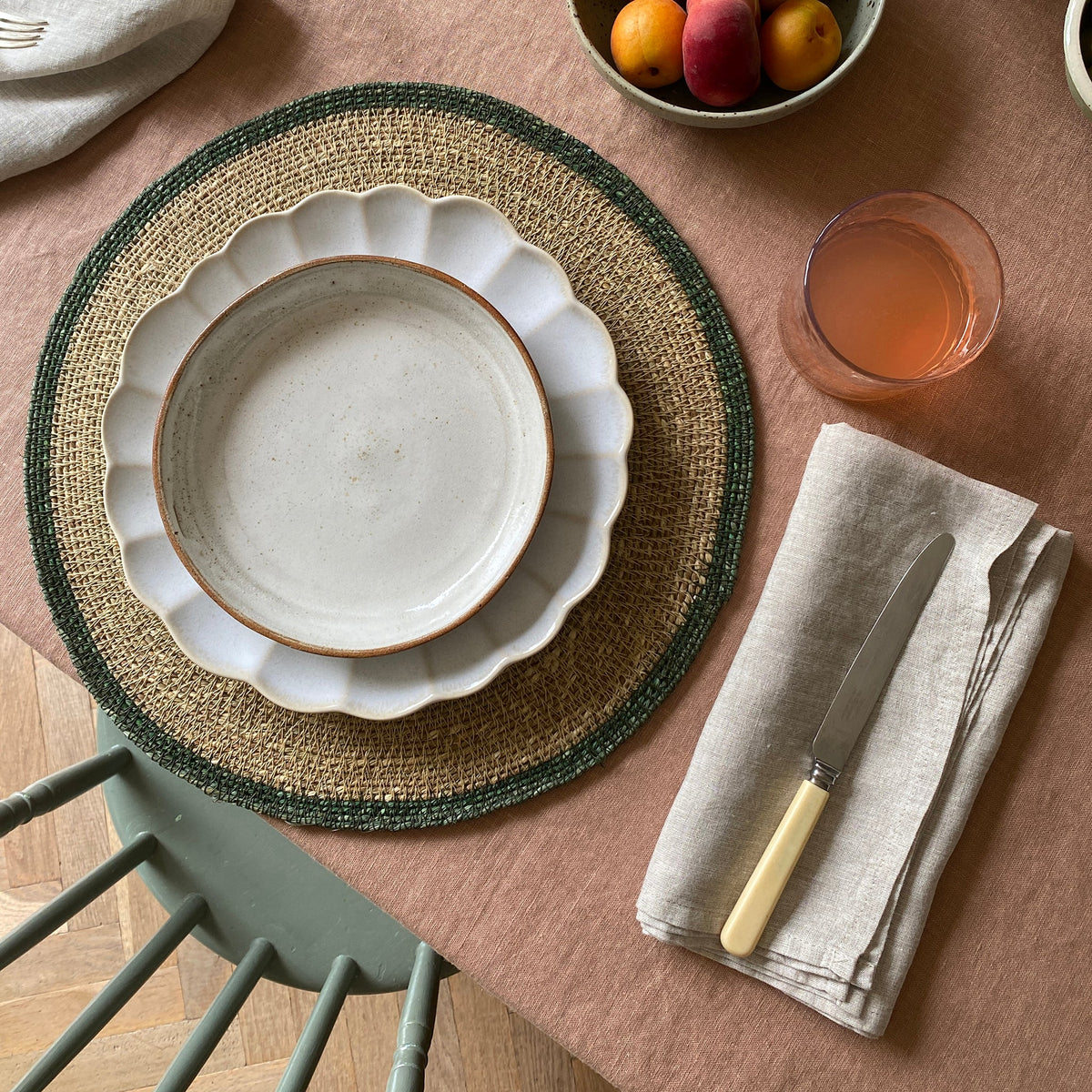 Natural Linen Napkin - 50 x 50cm, pack of 2