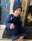 Navy Corduroy Dungarees