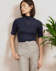 Mock Neck Micro Modal Top