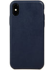 iPhone X Case, Navy Leather