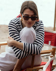 Long Sleeve Striped Linen T-shirt