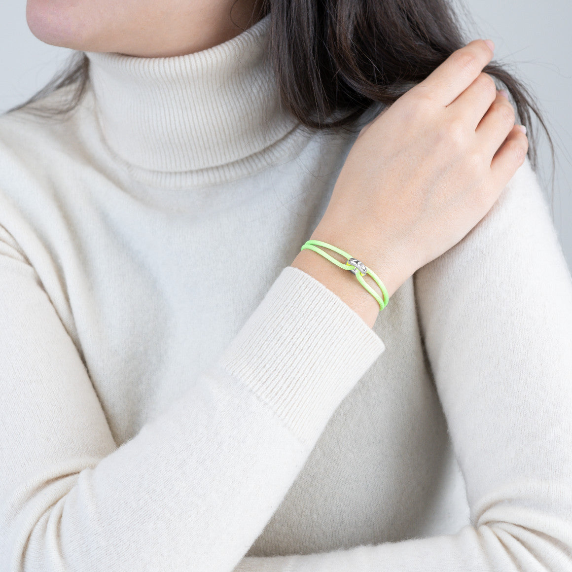 Silver Soho Diamond Cord Bracelet