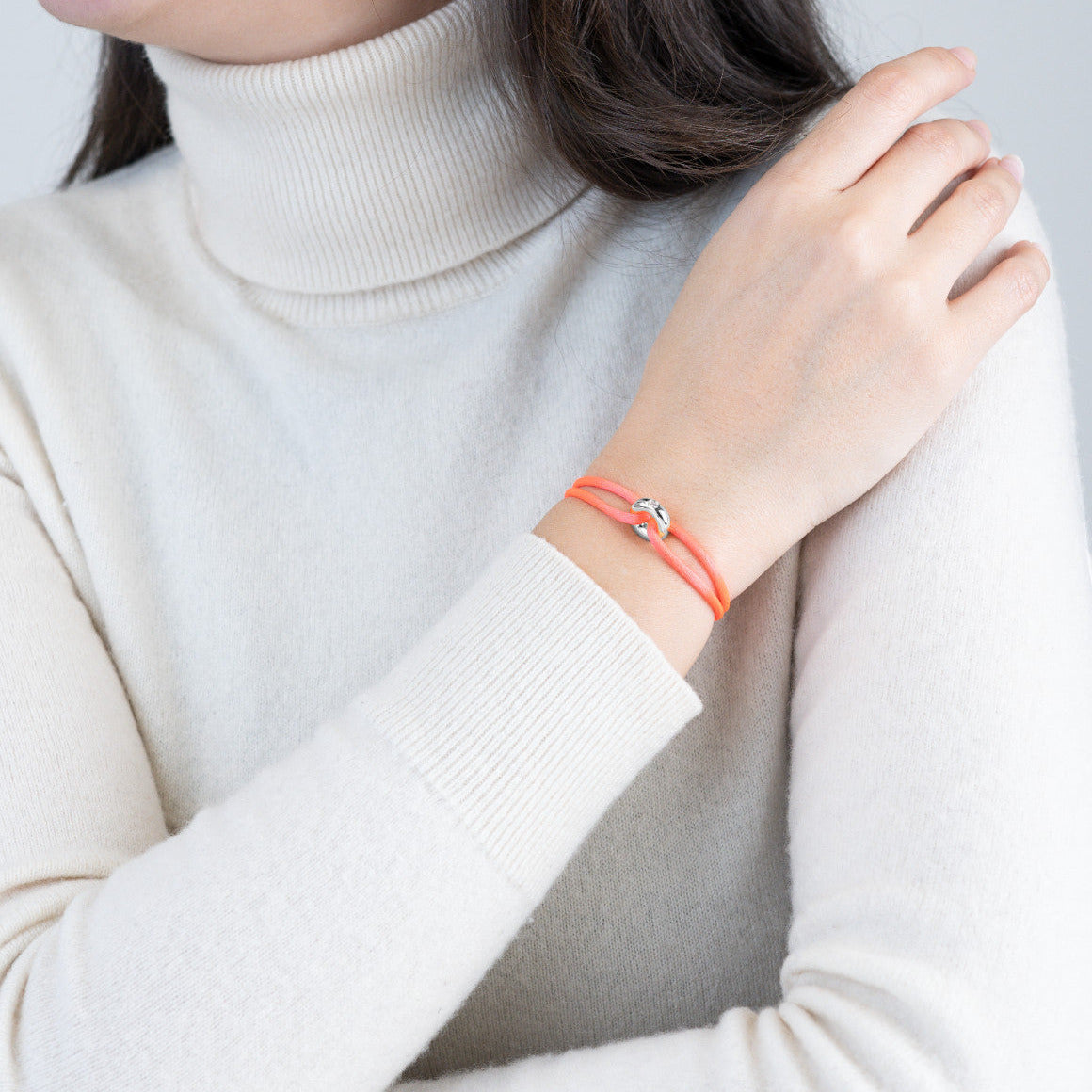 Silver Soho Diamond Cord Bracelet