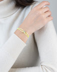 Mini Silver Soho Diamond Cord Bracelet