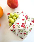 *Set of 3 Handmade Beeswax Wraps | Bees & Cherries