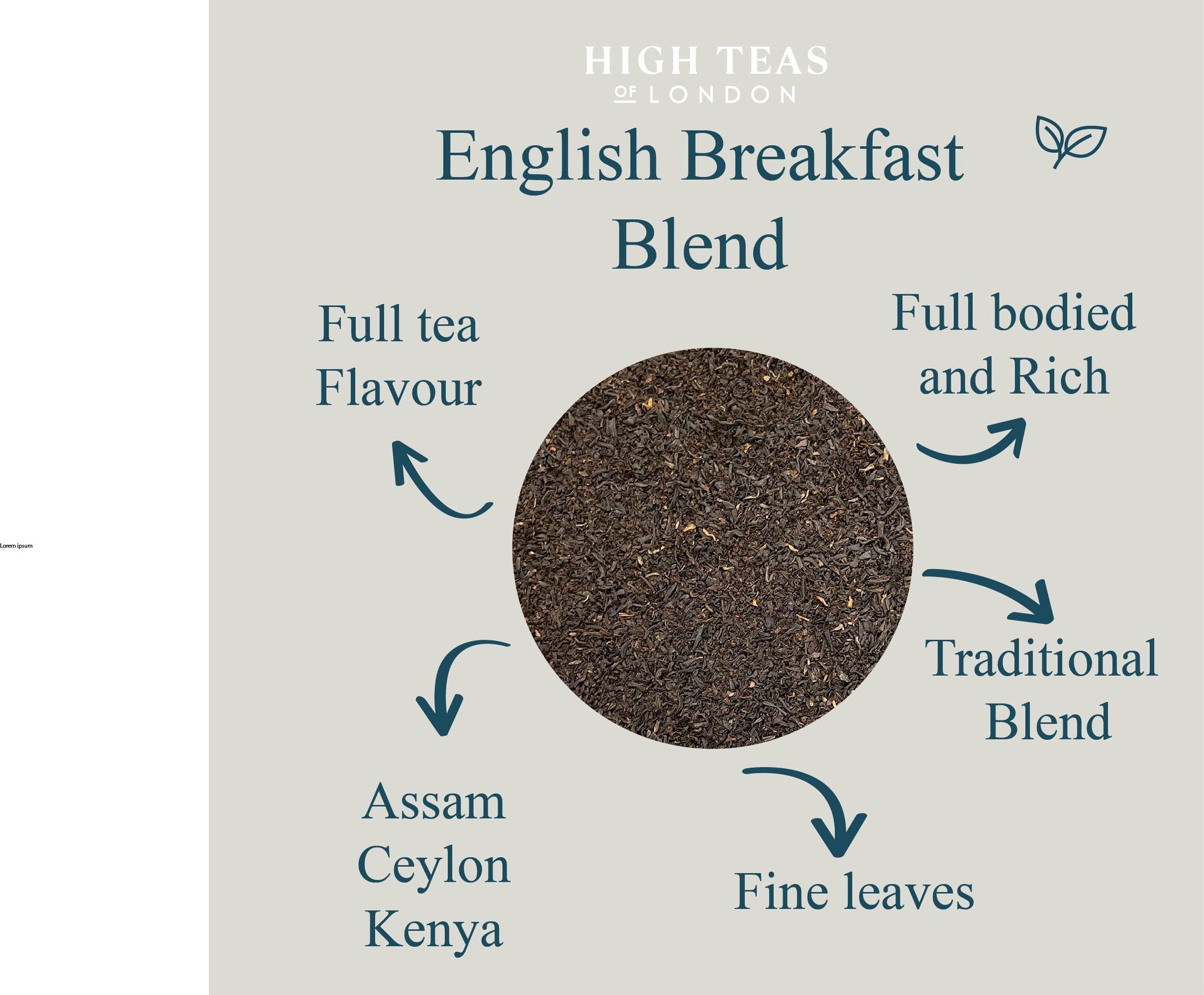 English Breakfast Loose Leaf Tea No.6 - Medium Leaf Black Tea