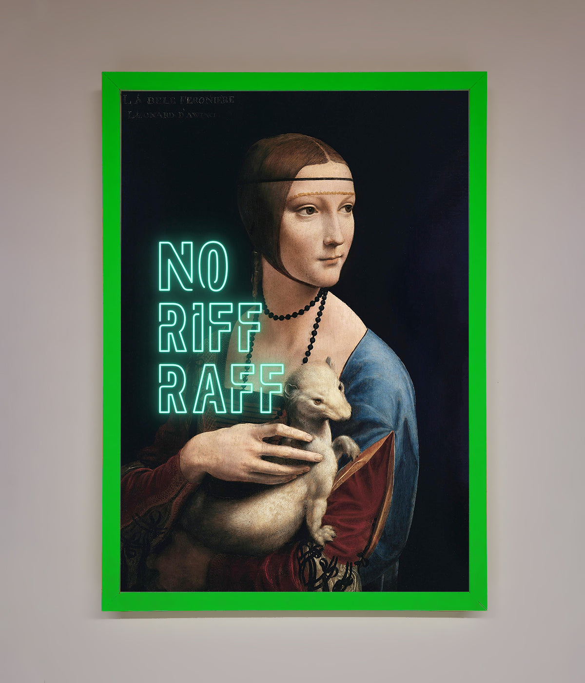 No Riff Raff Framed Print, premium stylish wall art for modern decor, luxury statement piece, best-selling home accent by Zestio at brixbailey.com
