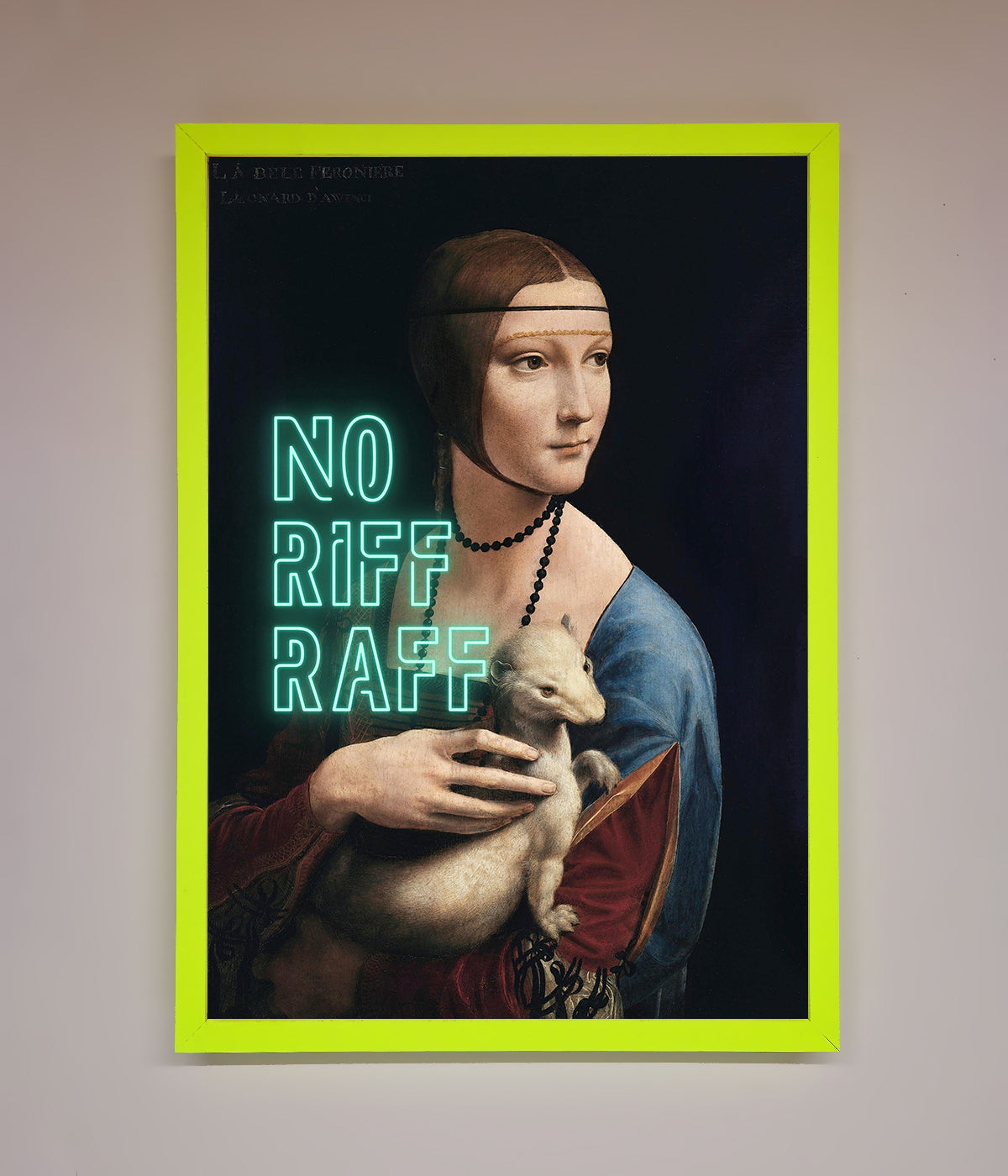 No Riff Raff Framed Print, stylish and sophisticated statement art, premium quality, luxury home decor, trending wall art, best-selling framed print by Zestio at brixbailey.com