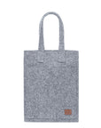 Grey Felt Tote Bag with Laptop Pocket