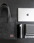Black Office Shoulder Bag for Daily Commute