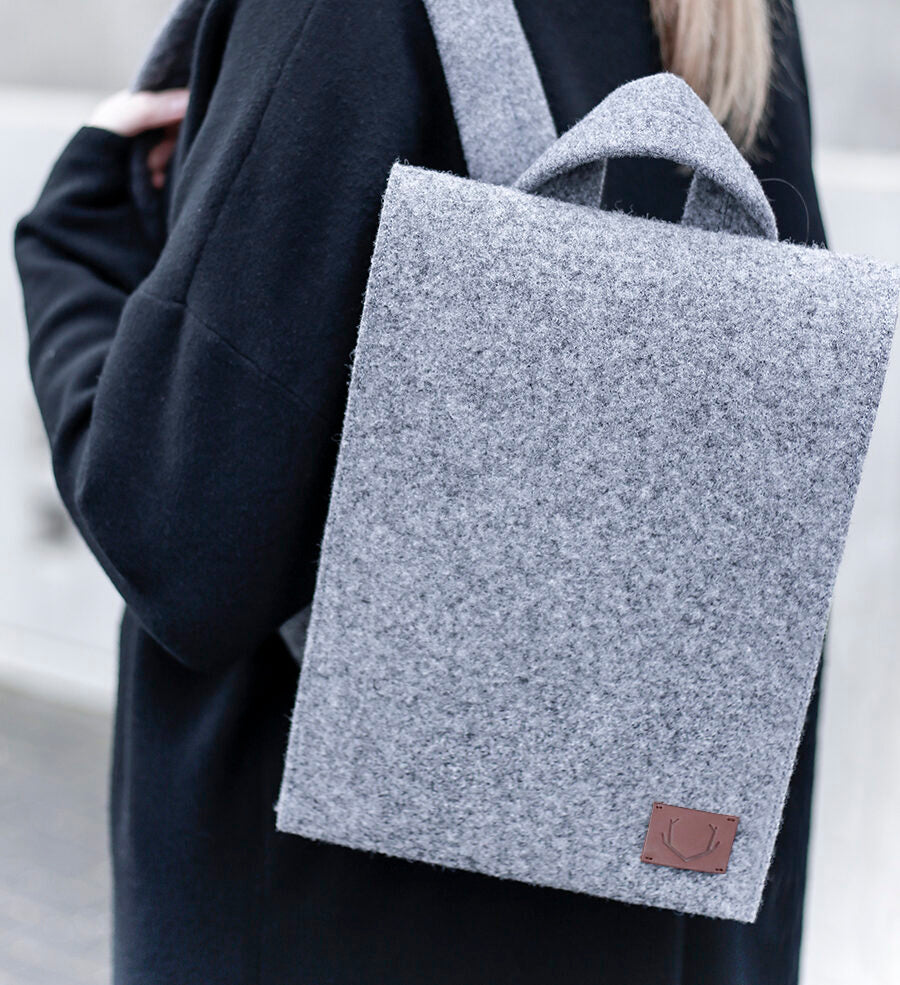 Mini Grey Backpack for Everyday Style