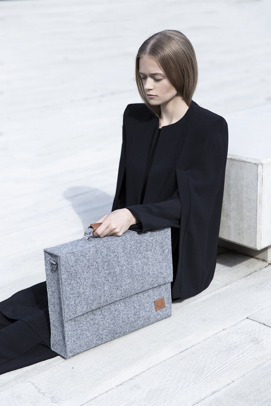 Grey Briefcase for Everyday Professional Style