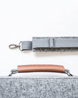 Grey Briefcase for Everyday Professional Style