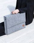 Grey Briefcase for Everyday Professional Style