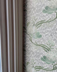 Nouveau Blossom - Verte - Wallpaper
