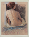Nude I Framed Canvas Print