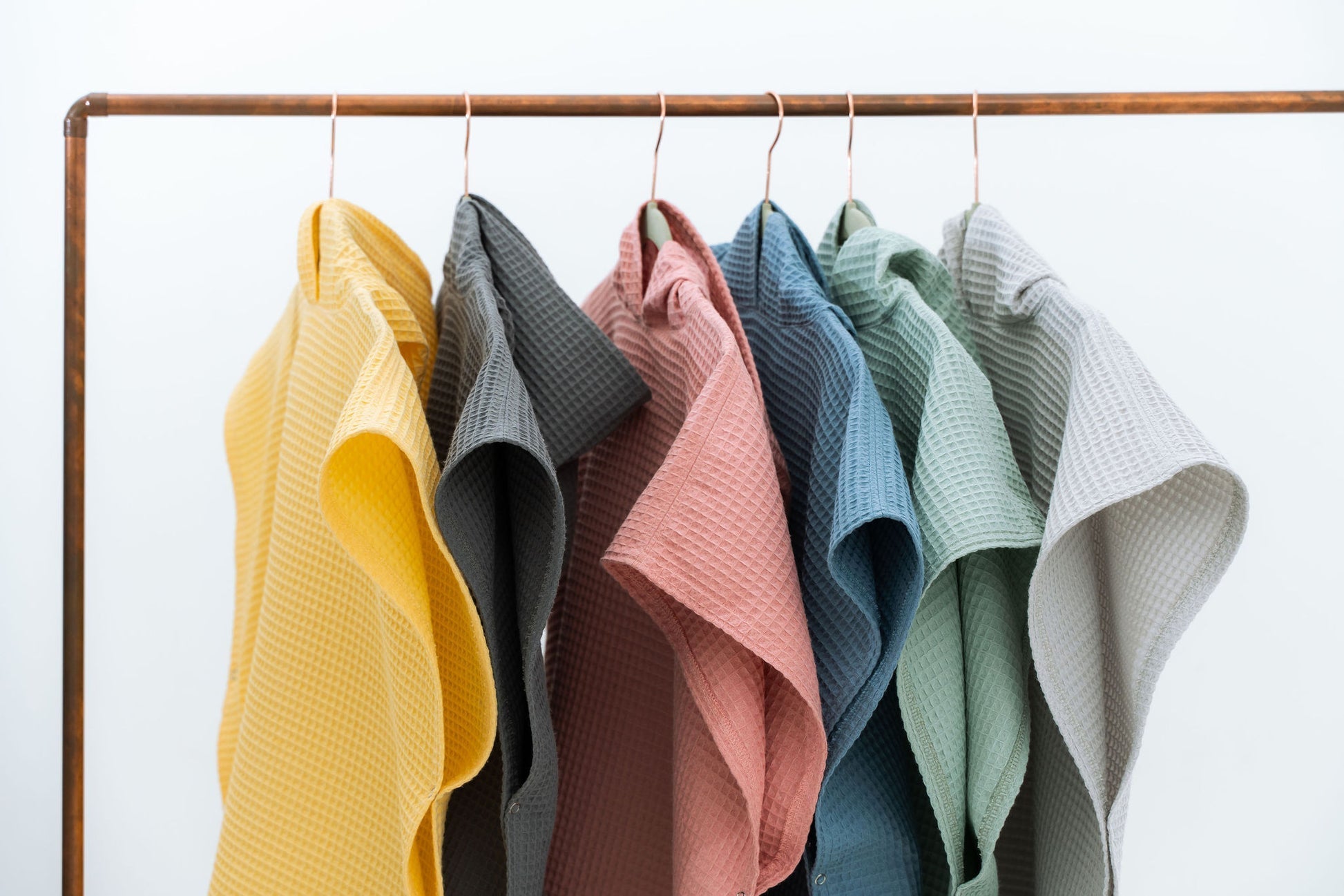 Waffle Fabric Kids Poncho