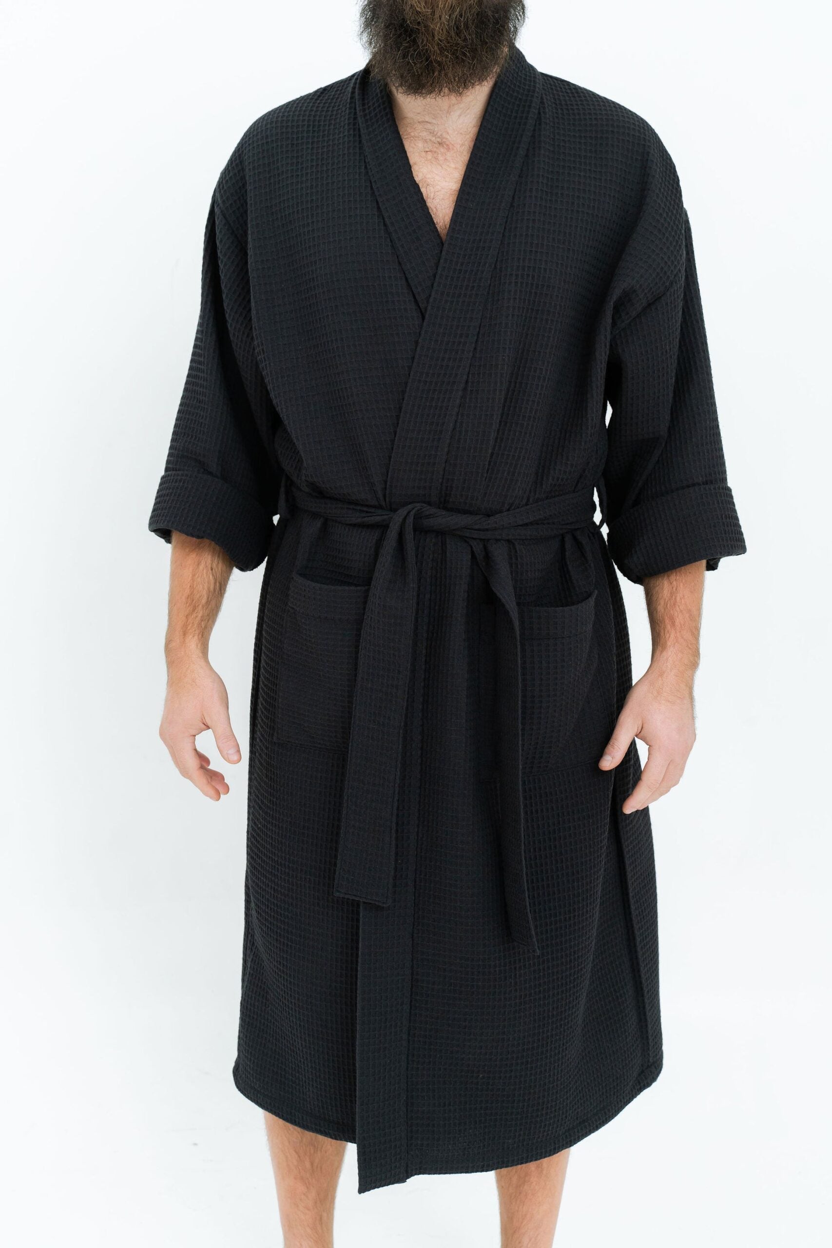 Waffle Cotton Robe for Men