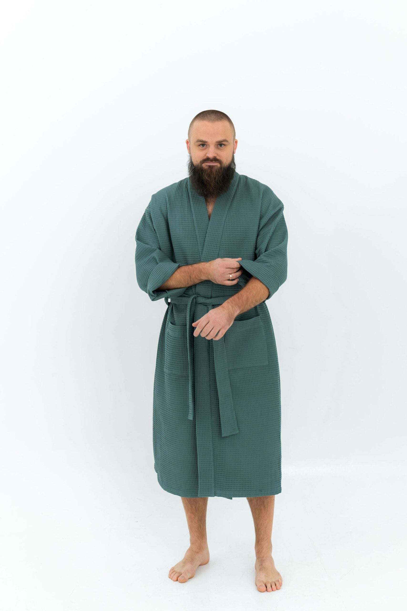 Waffle Cotton Robe for Men