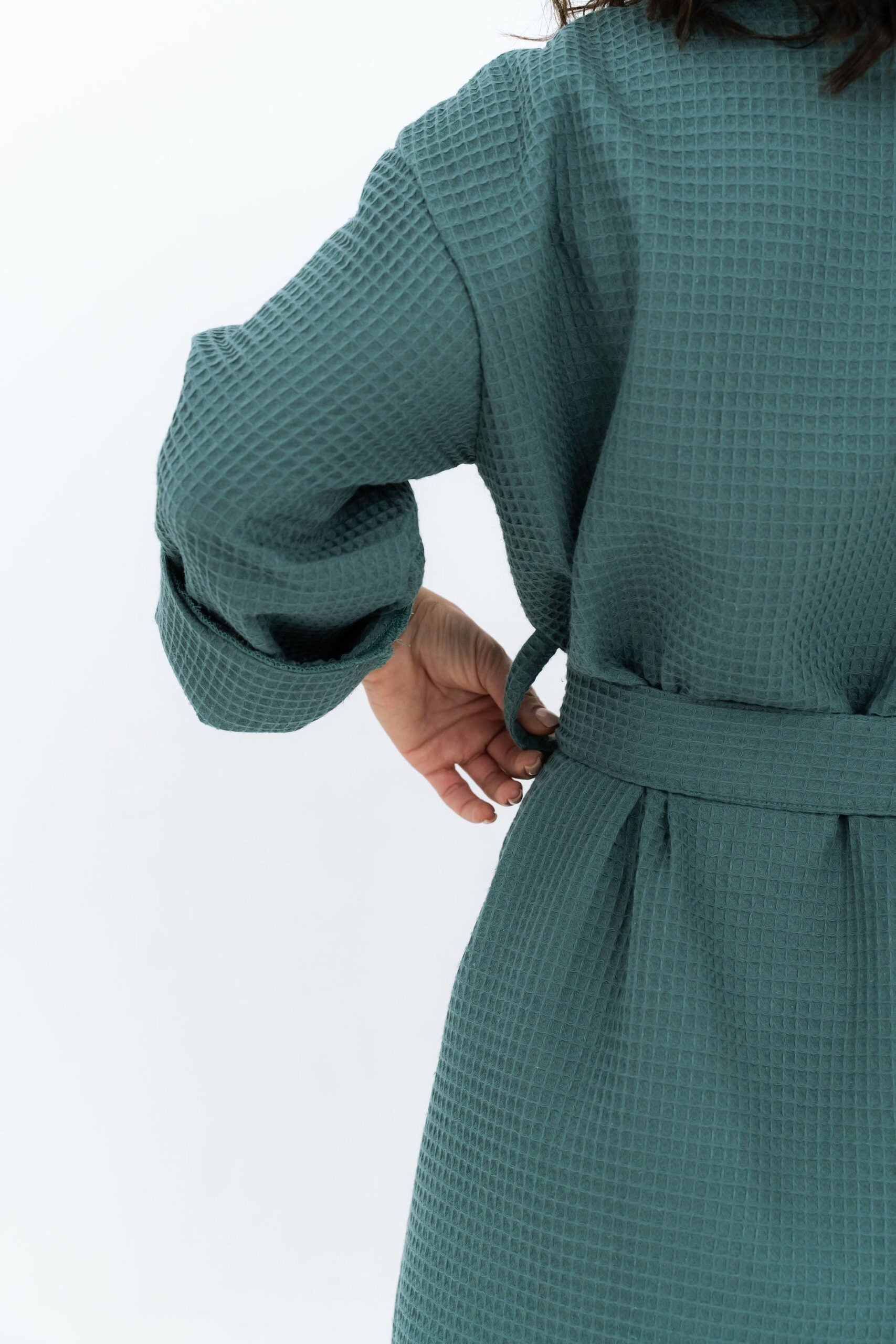 Waffle Cotton Lounge Robe for Women
