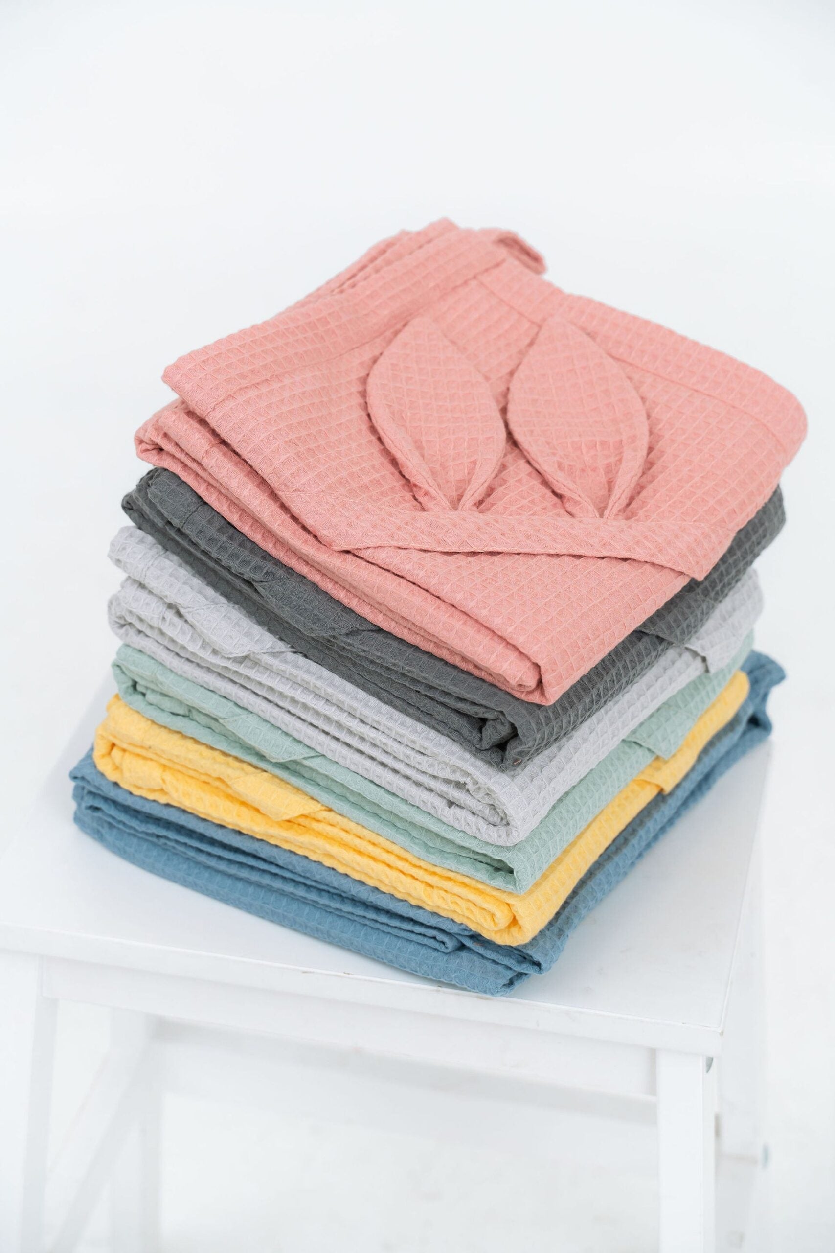 Waffle Cotton Hooded Baby Towel with Bunny Ears