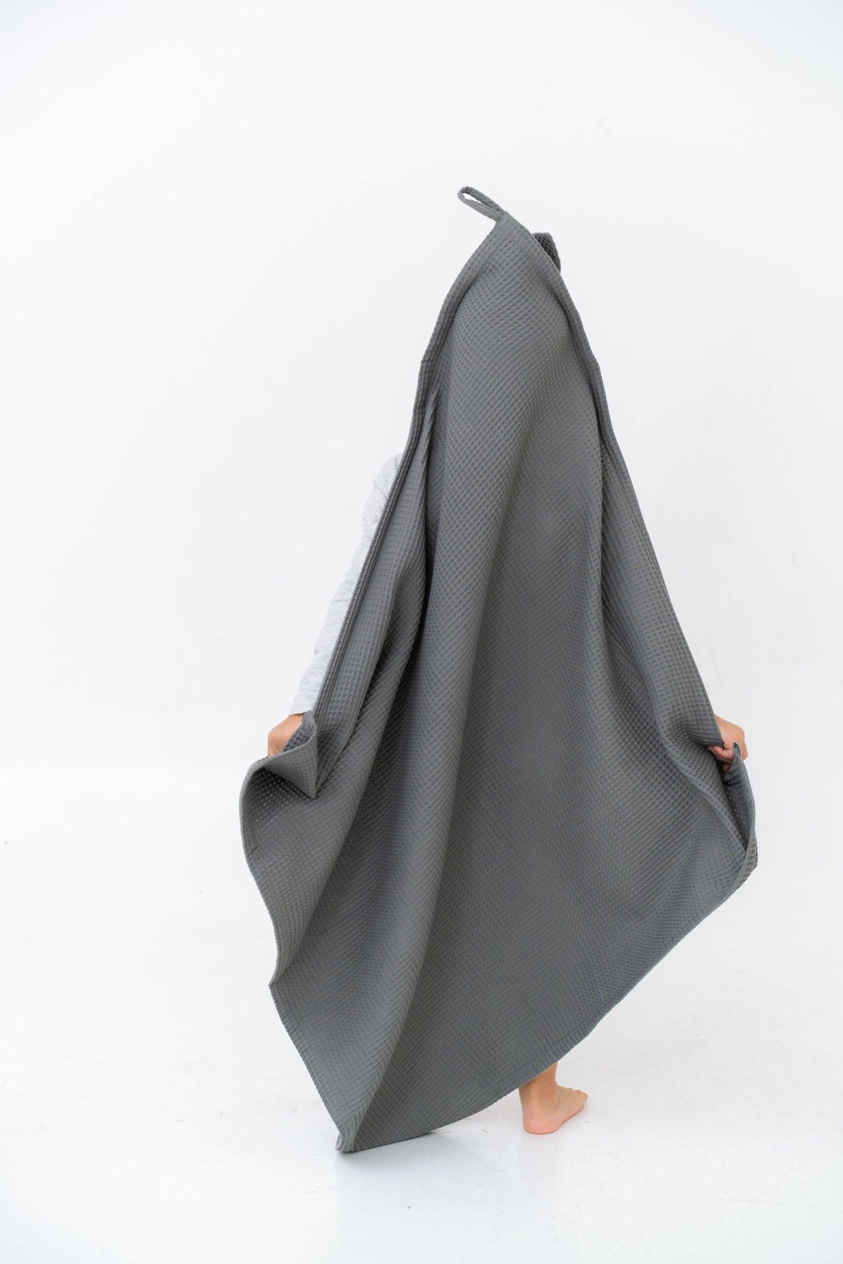 Waffle Cotton Hooded Baby Towel with Bunny Ears