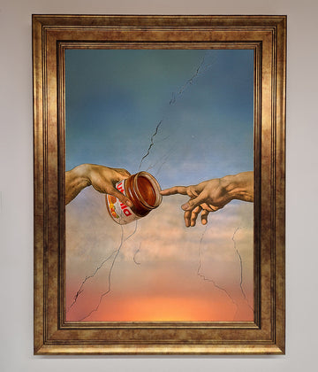 Luxury Nutella Of Creation framed poster, premium vibrant art print, stylish home decor, trending best-selling masterpiece by Zestio at brixbailey.com