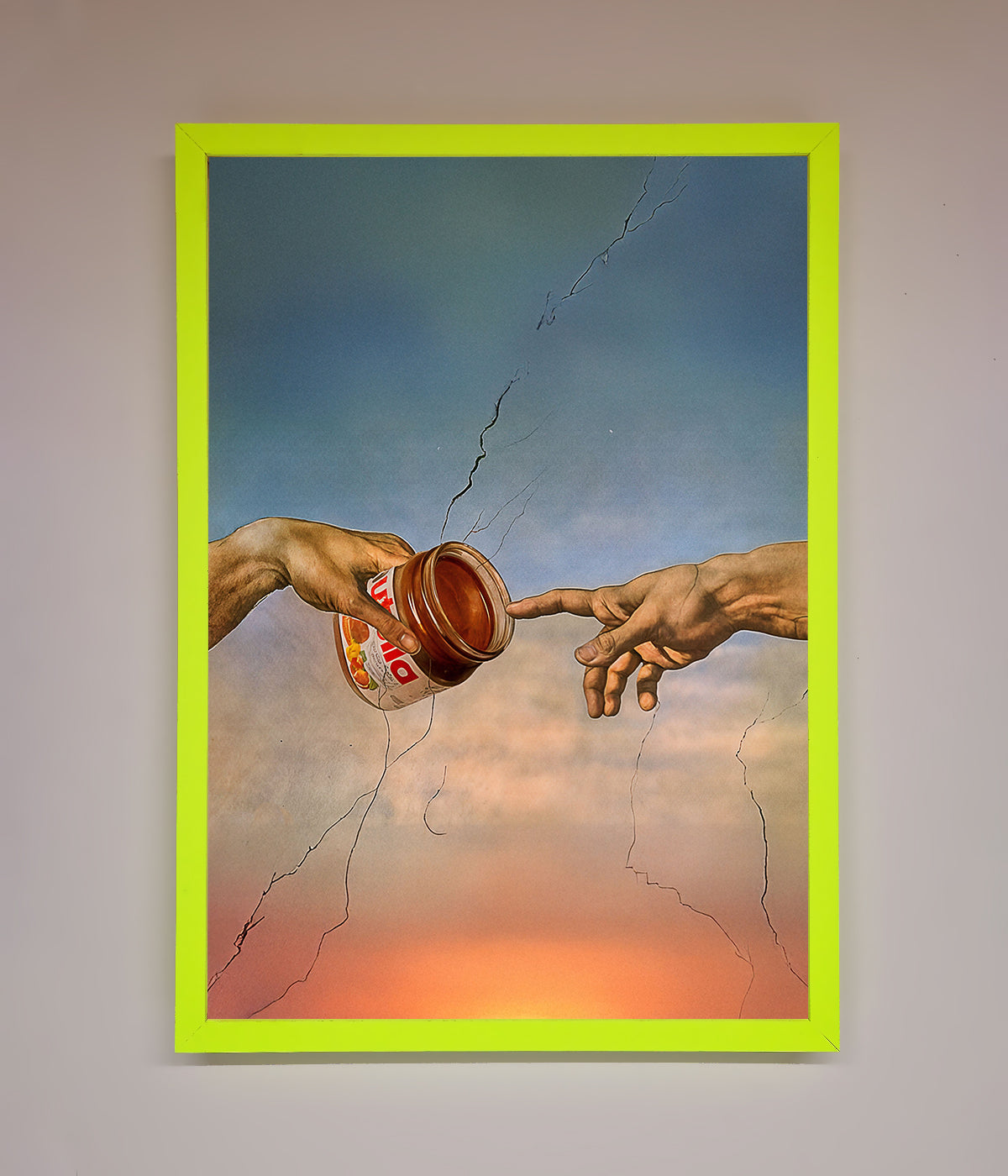 Nutella Of Creation framed poster, luxury wall art, premium stylish decor, best-selling vibrant print, handcrafted masterpiece by Zestio at brixbailey.com