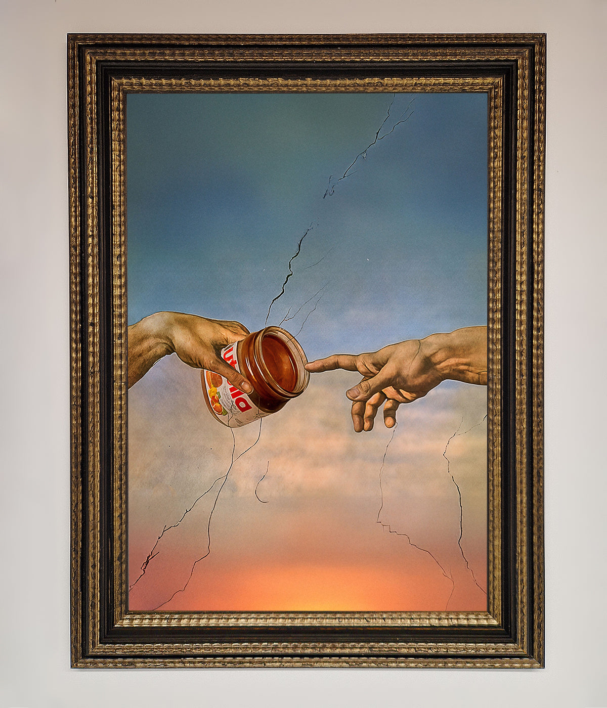 Nutella Of Creation framed poster, luxury wall art, premium home decor, stylish vibrant print, trending best-selling masterpiece by Zestio at brixbailey.com
