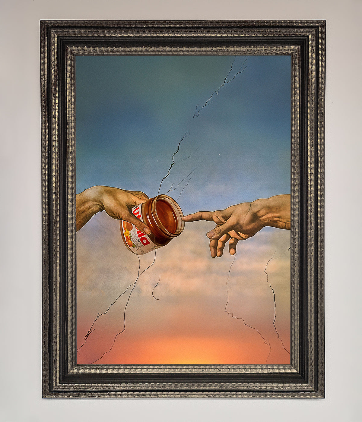 Nutella Of Creation Framed Poster, luxury wall art, stylish home decor, trending masterpiece, best-selling vibrant print by Zestio at brixbailey.com