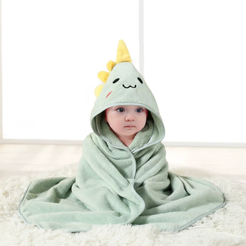 Square Baby Bath Towel - Soft Polyester & Cotton for Newborns 0-12 Months - Model FW01 by Baby Lamby at brixbailey.com