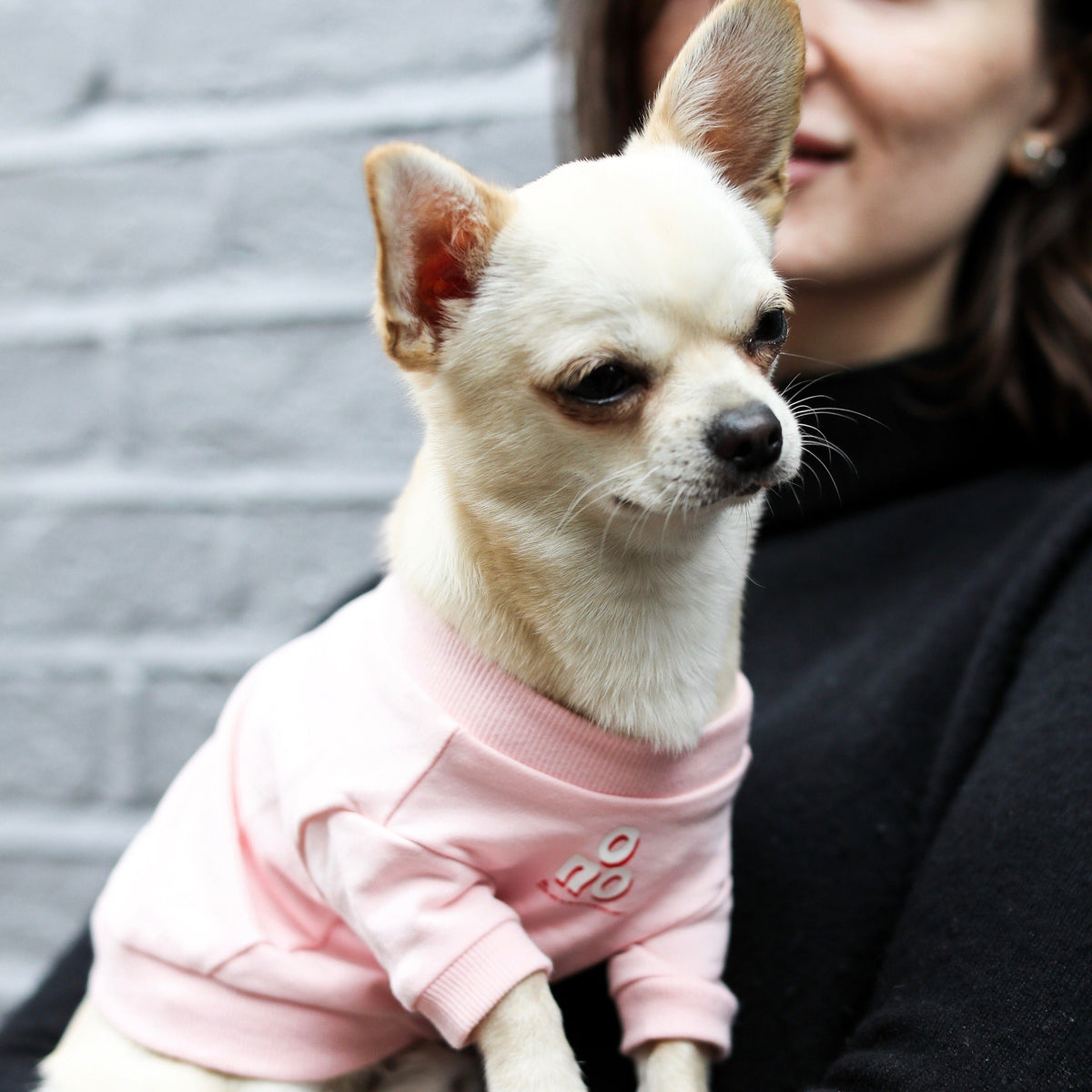 Sweatshirt with 'O NO' Print