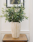 30" Faux Olive Arrangement in Artisan Vase