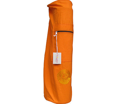 Yoga Mat Duffel Bag with Embroidered OM Design