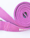D-ring Handwoven cotton yoga Strap - 6'-2