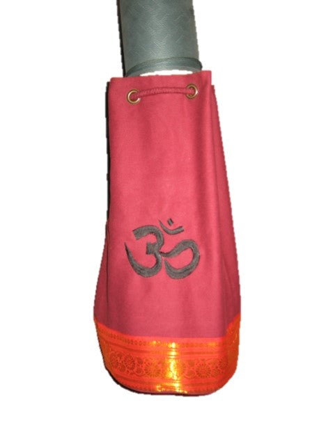 OMSutra Kids OM Yoga Mat Bag with Saree Lace-0