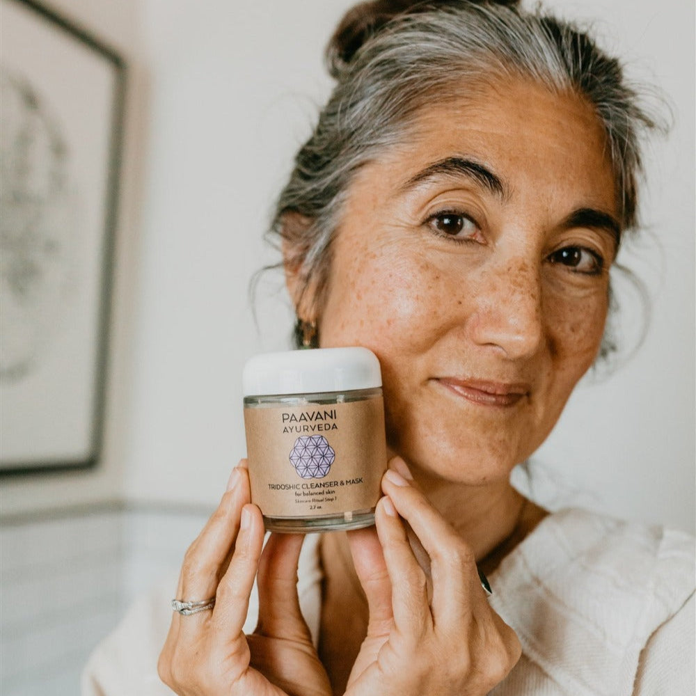 Tridoshic Cleanser &amp; Mask | Ayurvedic Cleansing Grains for Balanced, Radiant Skin-2