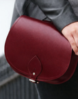 Handmade Leather Saddle Bag - Oxblood