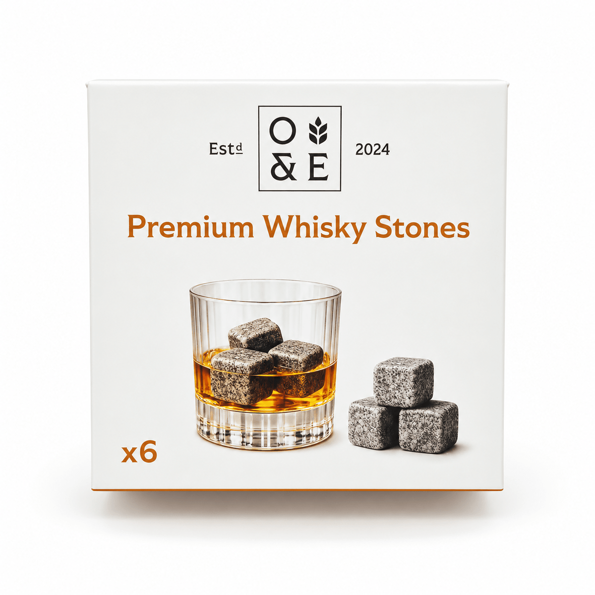 Whisky Stones | Granite Chilling Stones Gift Set