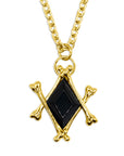 The Obsidian Marrow Necklace Gold
