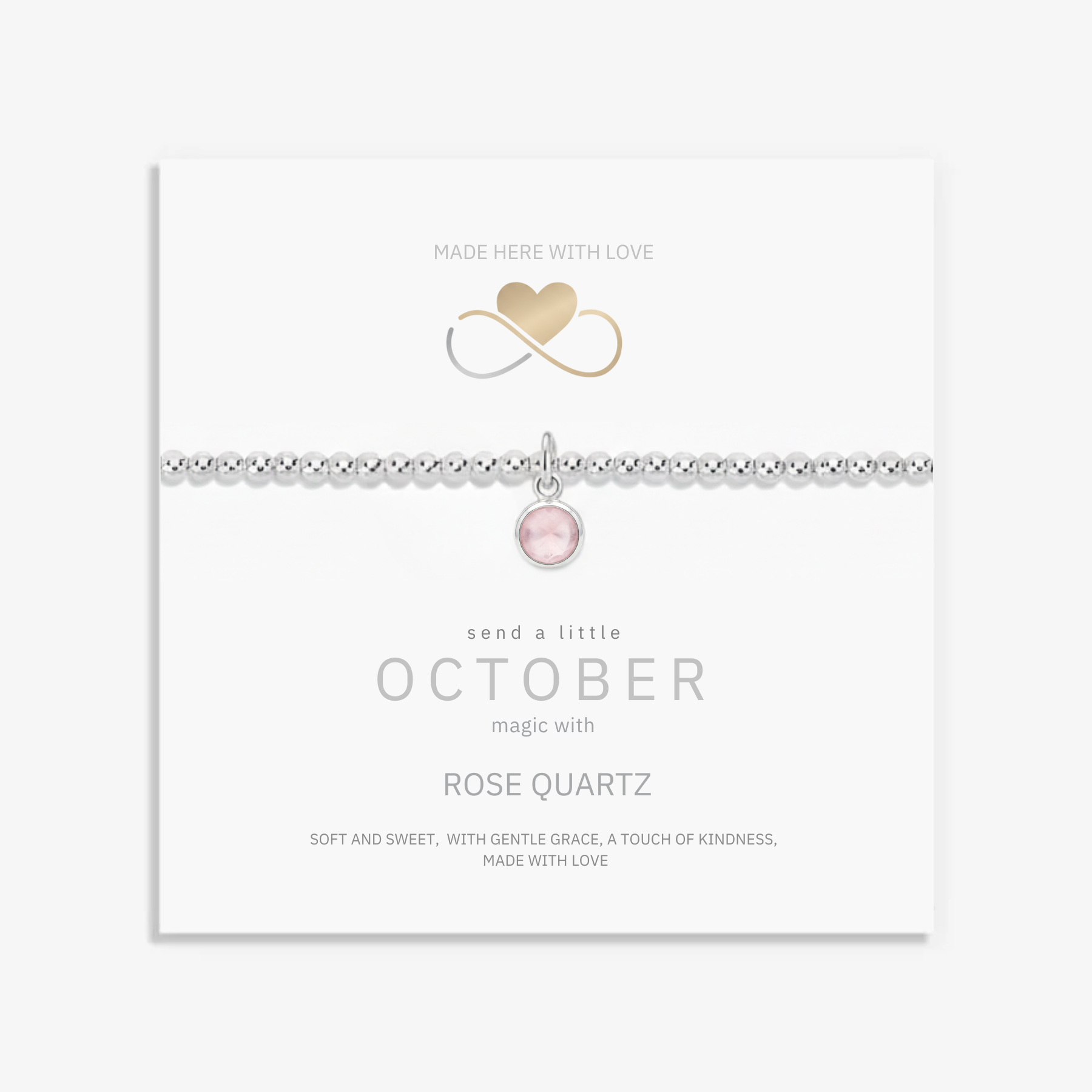 Rose Quartz Jewellery Set | Gemstone Bracelet and Ring
