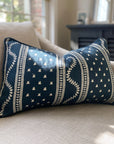 Odette Rectangular Cushion - Indigo