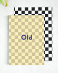Old Checkerboard Birthday Card