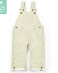 Olive Seersucker Dungarees